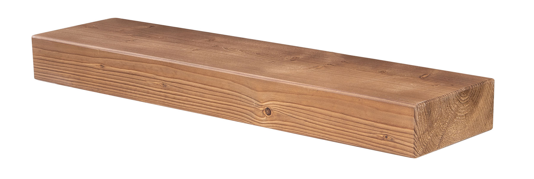levandeo Wandregal Holz Massiv 80x20cm Eiche Farbig Wandboard Regal Vintage