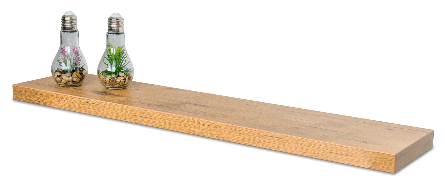 levandeo Wandboard Bobby 100cm Wildeiche Eiche Wandregal Regal Board Bücherbord