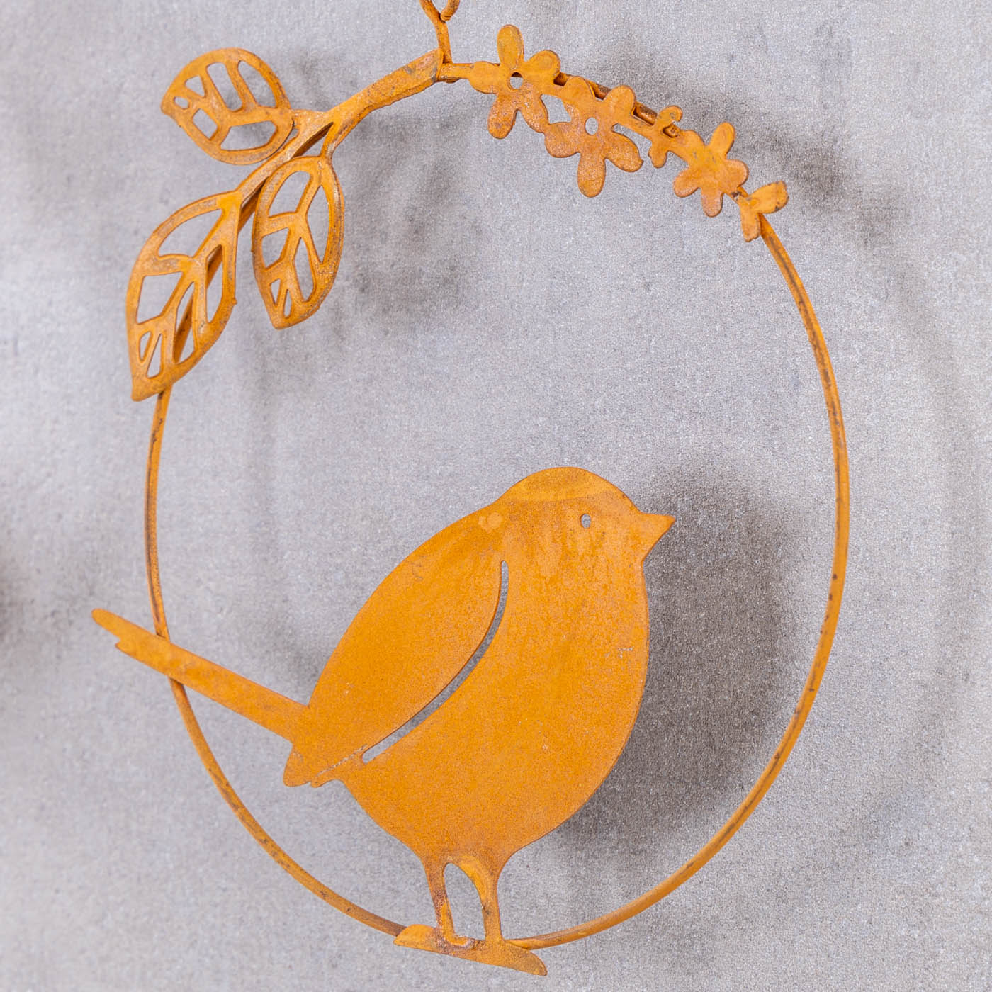 3er Set Dekoanhänger Vogel Metall Edelrost 11cm Rostige Gartendeko Fensterschmuck