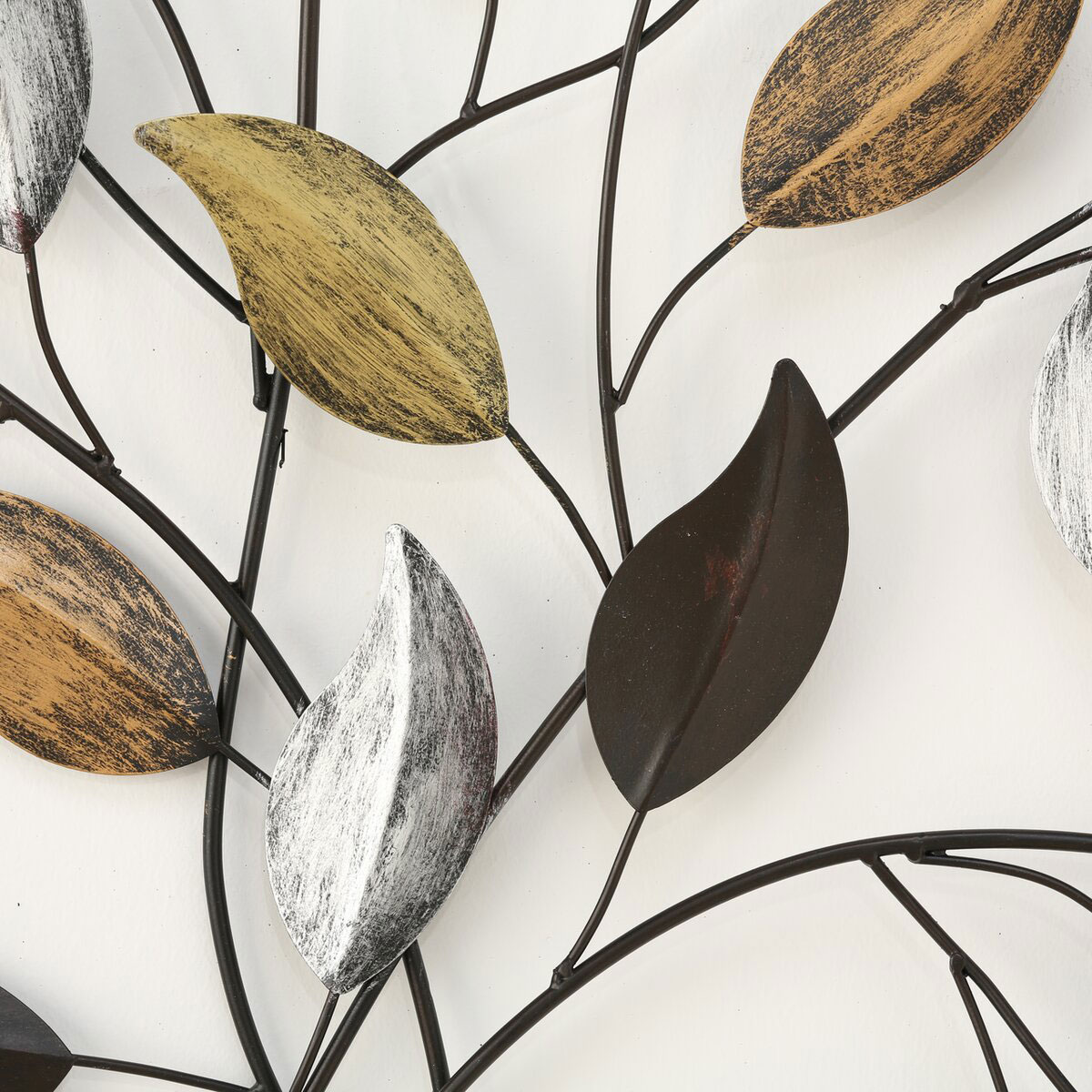 XXL Wandobjekt Eisen Baum-Design 91x103cm Metalldeko Modern Vintage Wandbild