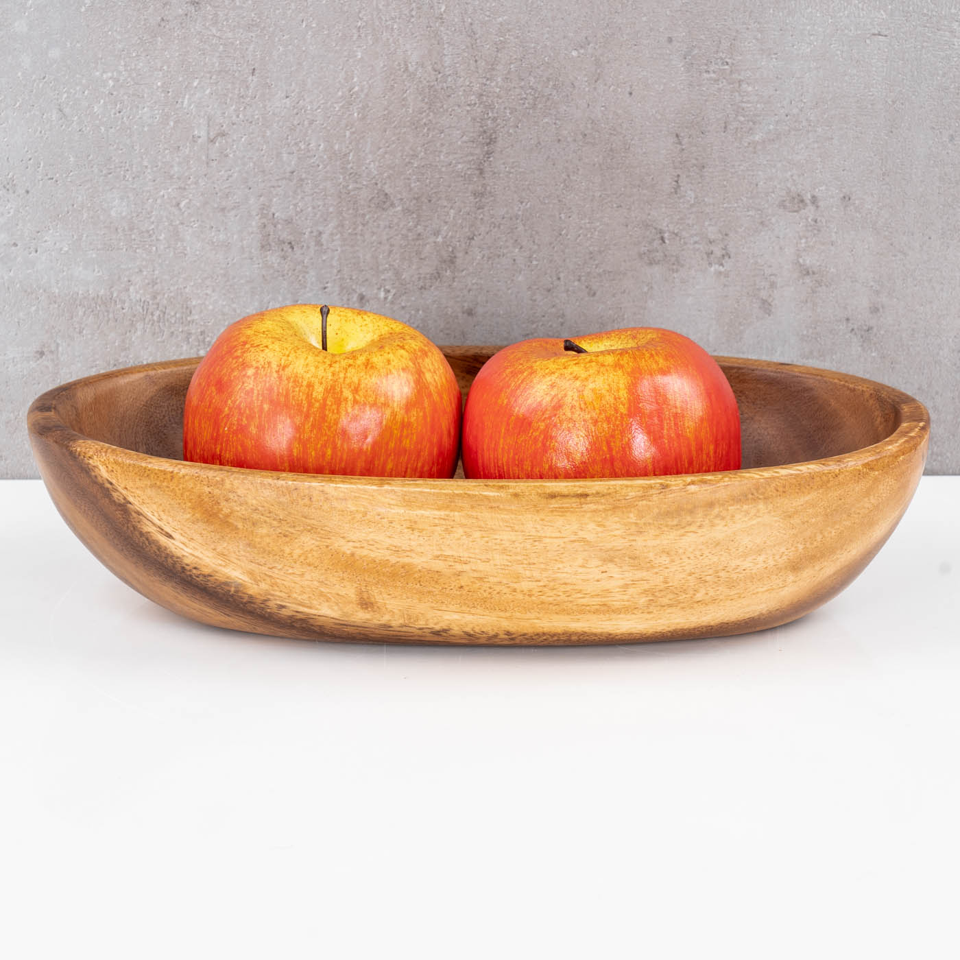 Holzschale Schüssel Akazie 25x15cm oval Schale Obstschale Tablett Holz