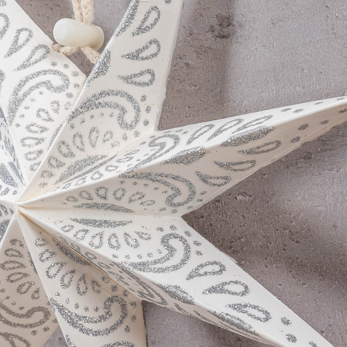 3er Set Papierstern 7 Zacken 20cm Weihnachten Papier Deko Anhänger Weihnachtsdeko