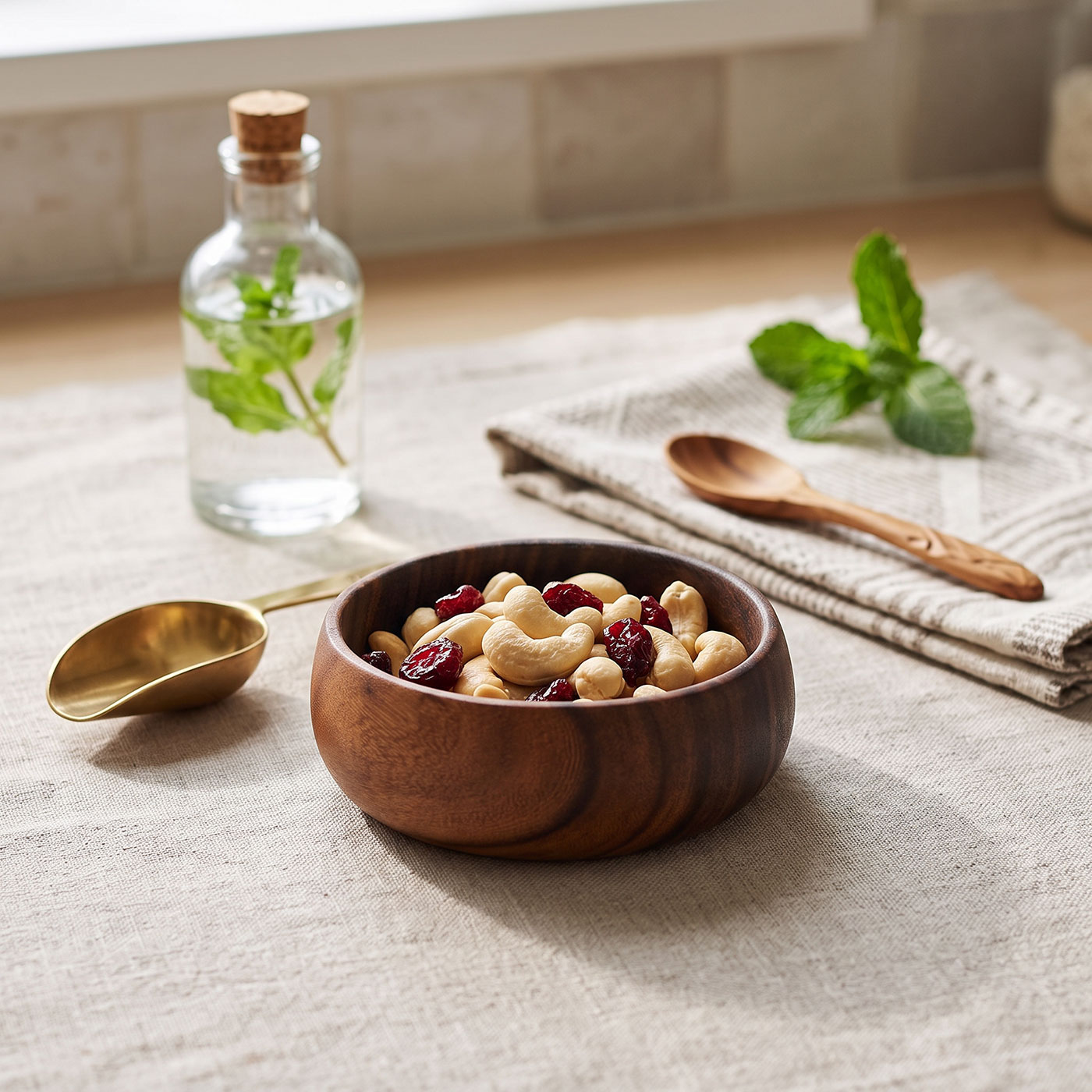 Holzschale Akazie 15cm rund Holz Schale Obstschale Salatschüssel