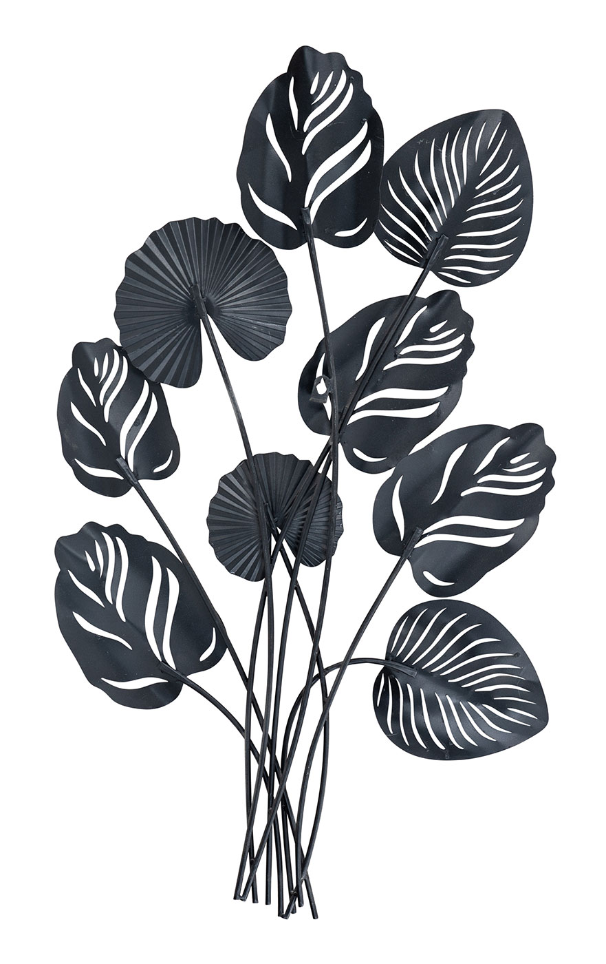 Monstera Metall Wandbild H86cm 3D Metallbild Wandkunst Metall Wanddeko Deko