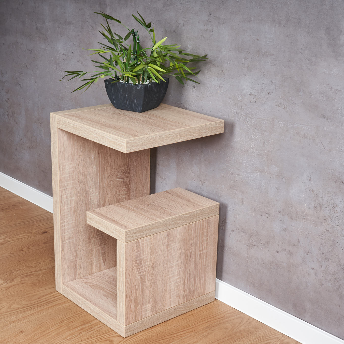 Couchtisch Gustav Sonoma Eiche Deutsche Herstellung 59x36x37 verleimt