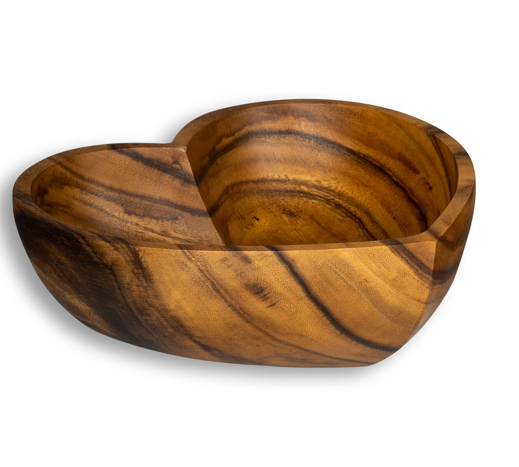 Schüssel Akazie 25x6cm Herz Holz Design Schale Obstschale Obstkorb Brotkorb