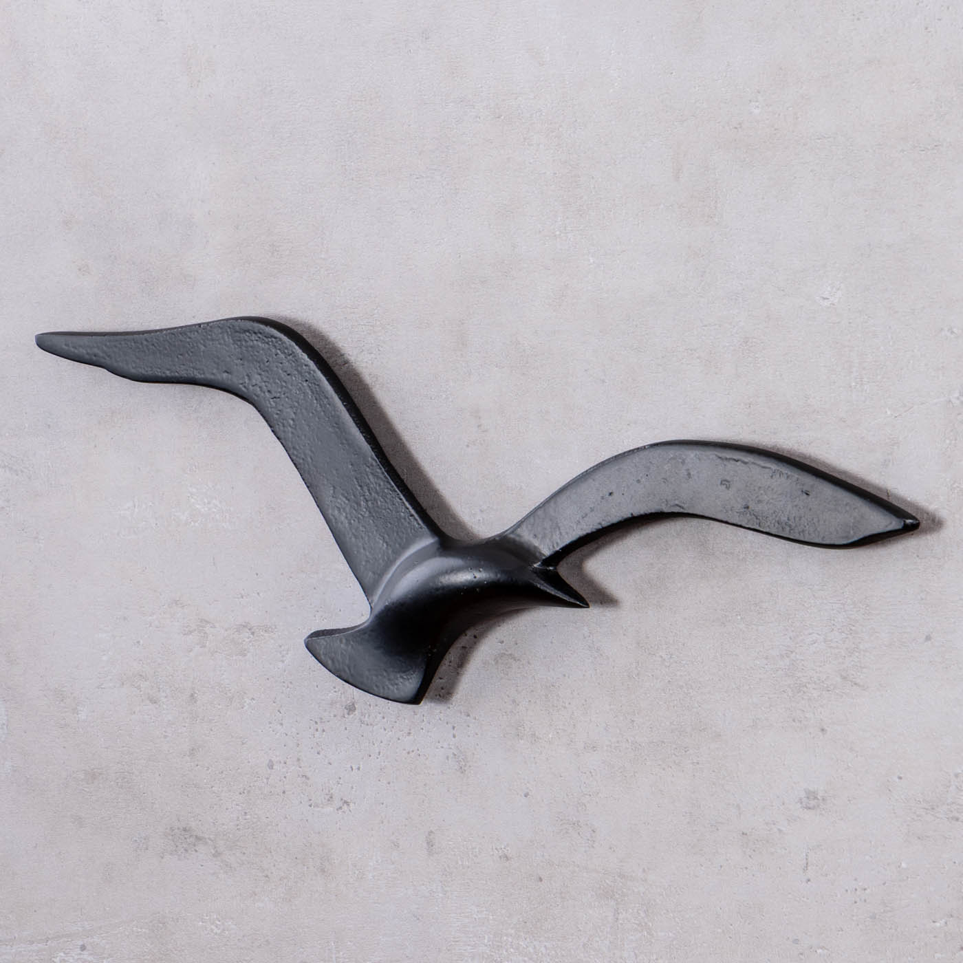 Wanddekoration Möwen Metall Schwarz Wandbild Maritim Wandskulptur Vogel Deko