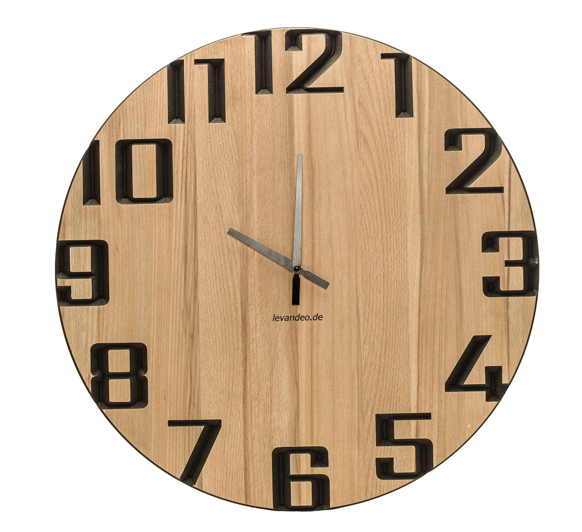 Wand-Uhr Holz 60cm Kernbuche Deutsche Herstellung modern Marke