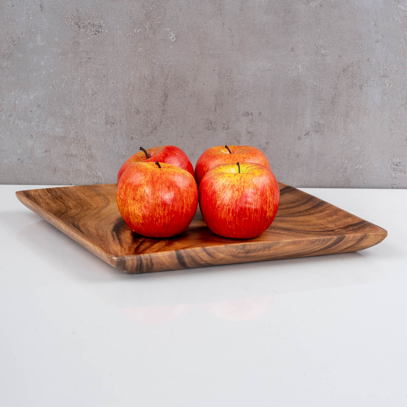 Holzschale Akazie quadratisch 30cm Holz Schale Obstschale Aufbewahrung