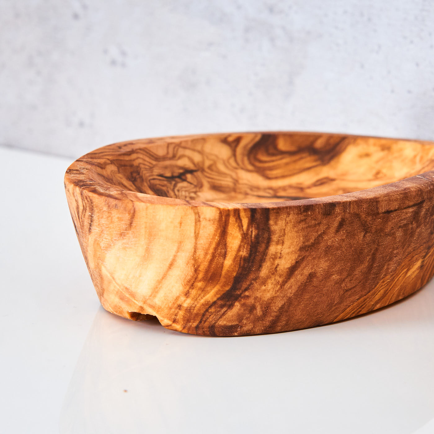 Olivenholz-Seifenschale ca.12x7cm oval Seifenhalter Badzubehör Holz Natur Unikat