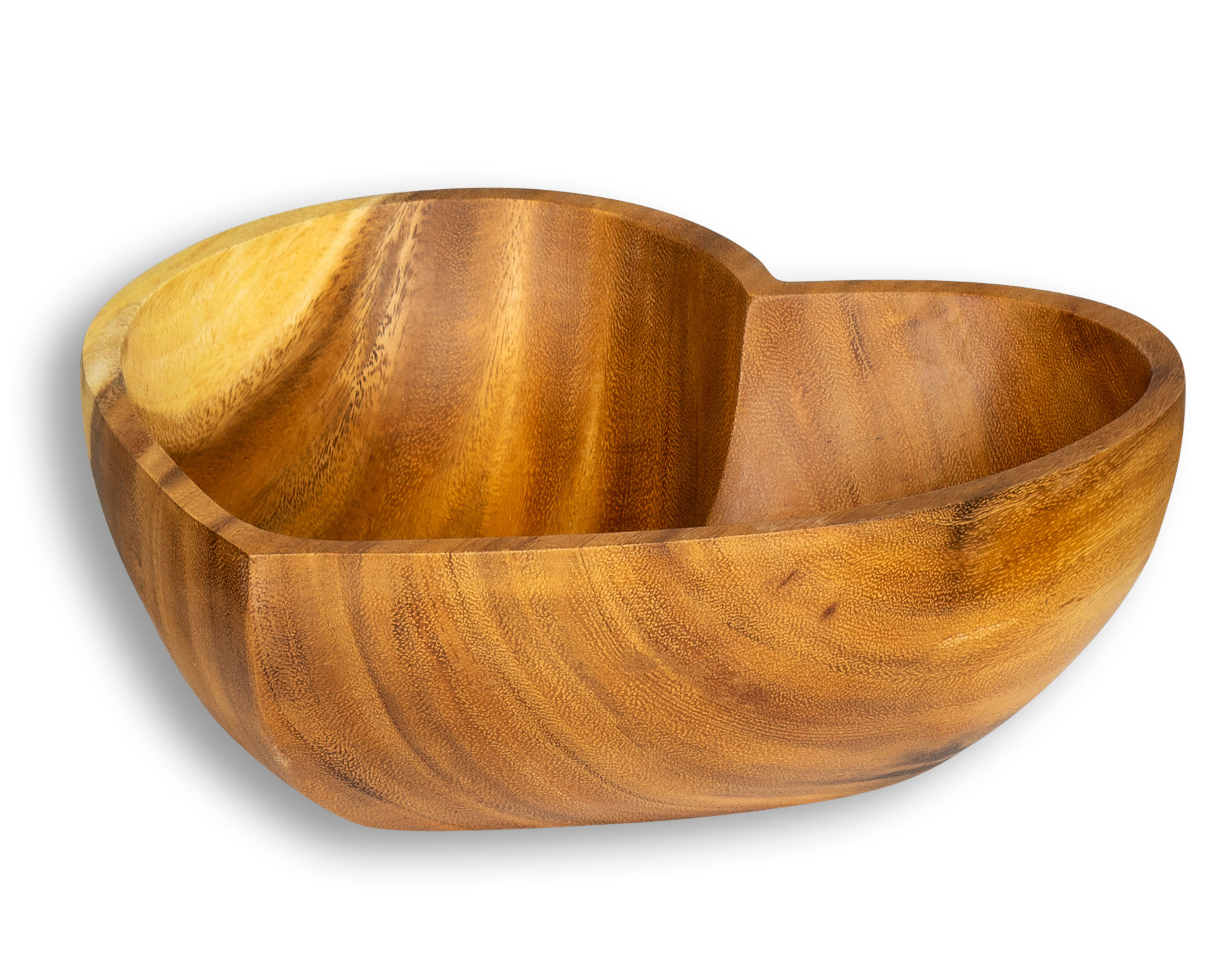 Schüssel Akazie 30x6cm Herz Holz Design Schale Obstschale Obstkorb Brotkorb