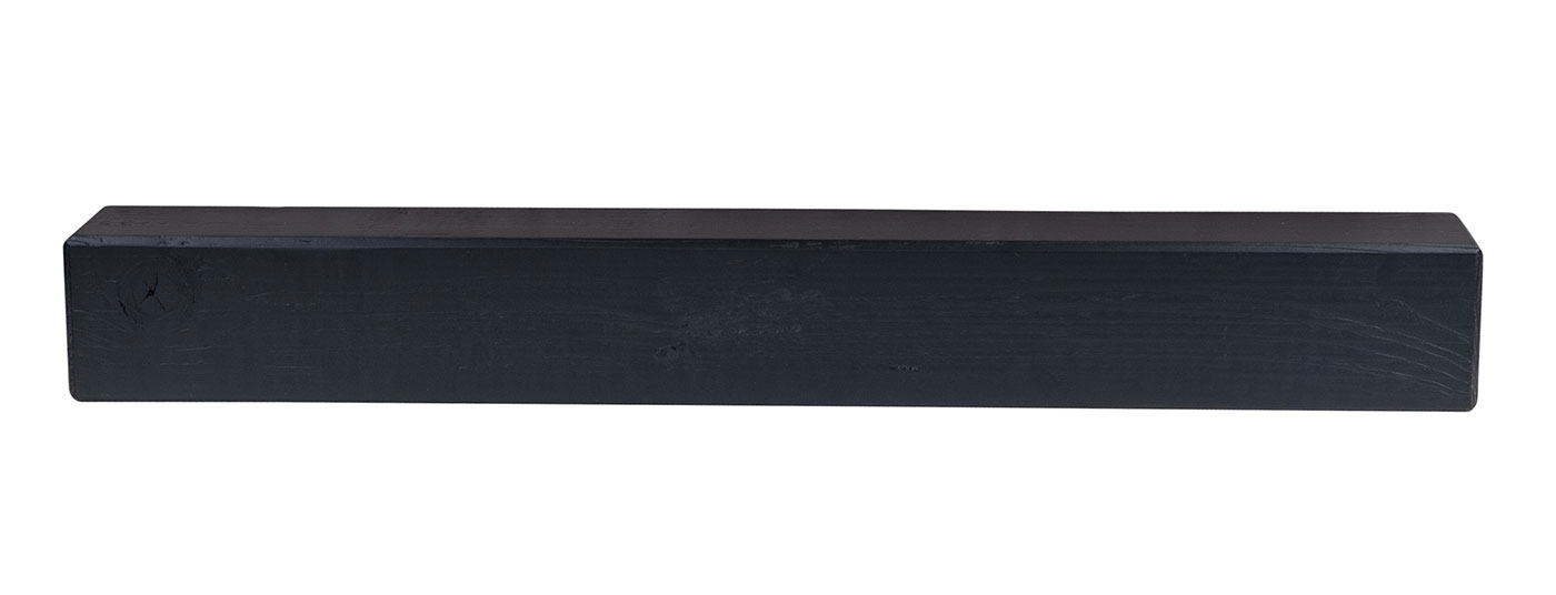 levandeo Wandregal Holz Massiv 80x10cm Schwarz Wandboard Regal Wandboard Balken