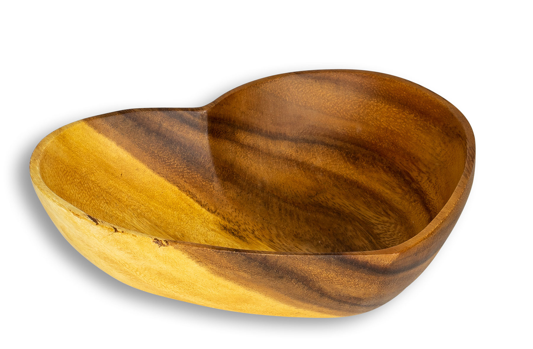 Schüssel Akazie 20x5,5cm Herz Holz Schale Obstschale Obstkorb Brotkorb Design