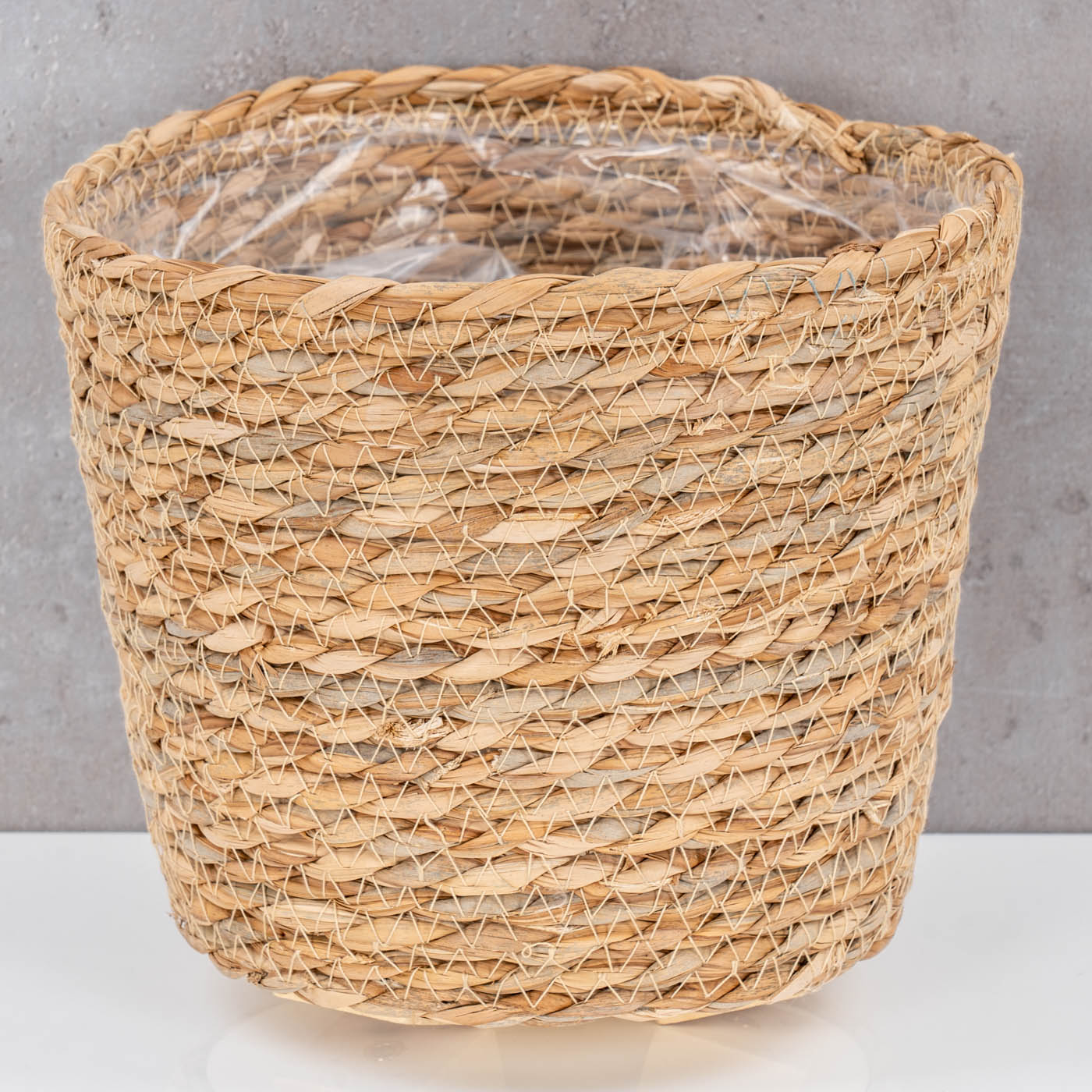 Pflanztopf Stroh H18-33cm Blumentopf Pflanzkorb Blumenkorb Pflanzgefäß Boho Deko