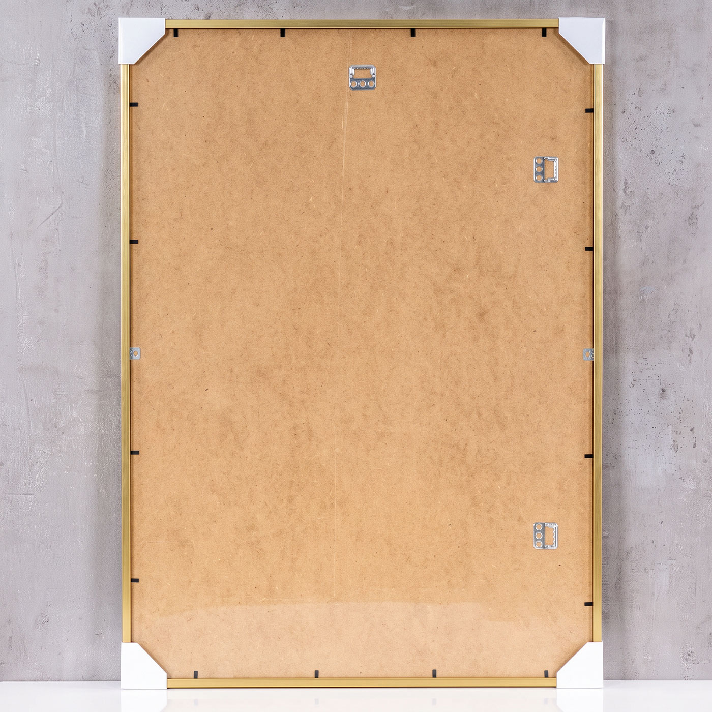 Bilderrahmen 50x70 Gold Holz Fotorahmen MDF Holzrahmen Acrylglas Posterrahmen