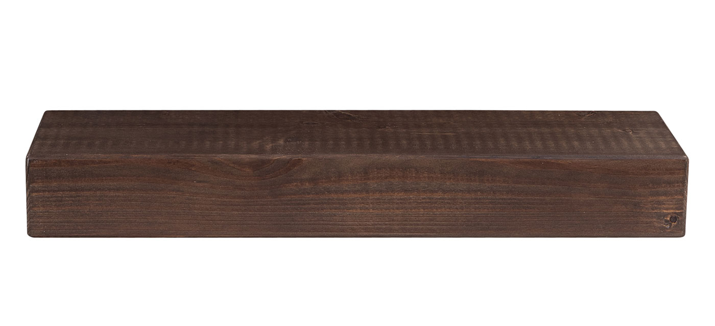 levandeo Wandregal Holz Massiv 60x20cm Nussbaum Farbig Wandboard Regal Vintage