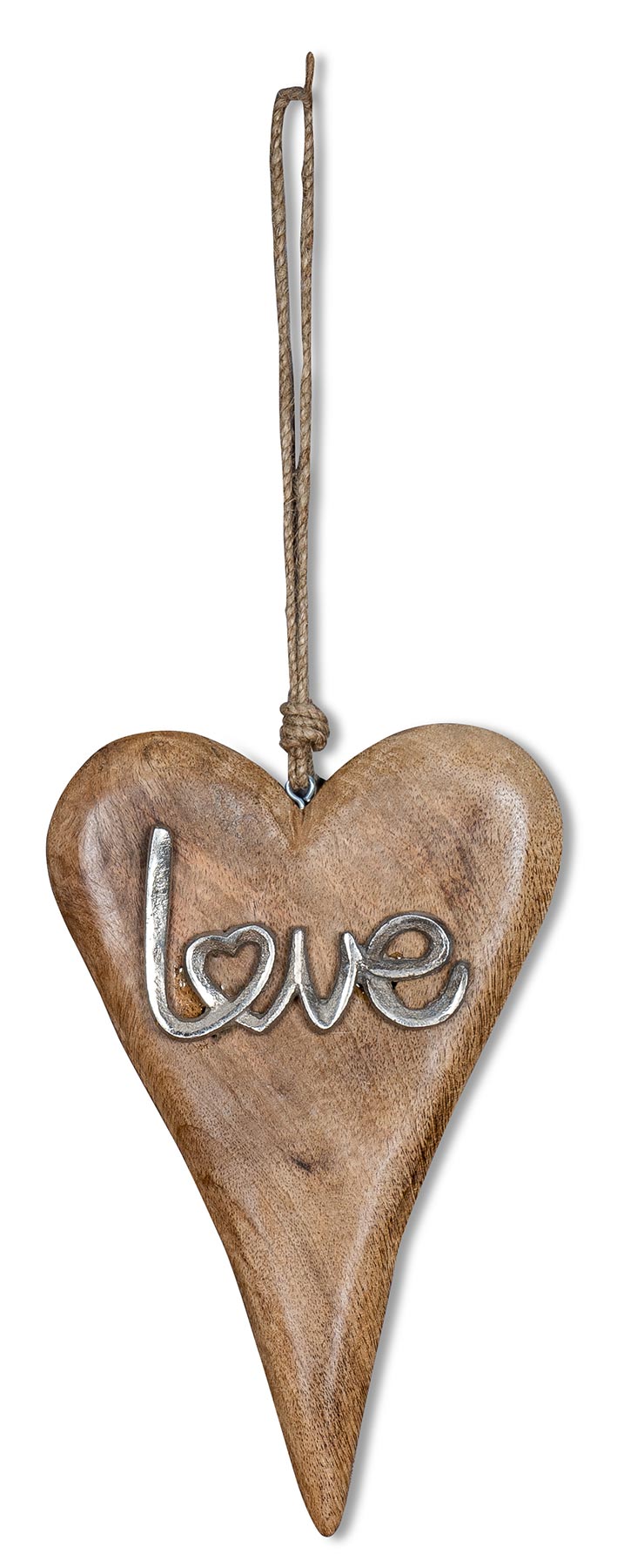 Anhänger Mango Holz Schriftzug Love H26cm Wanddeko Türschild Holzdeko Deko