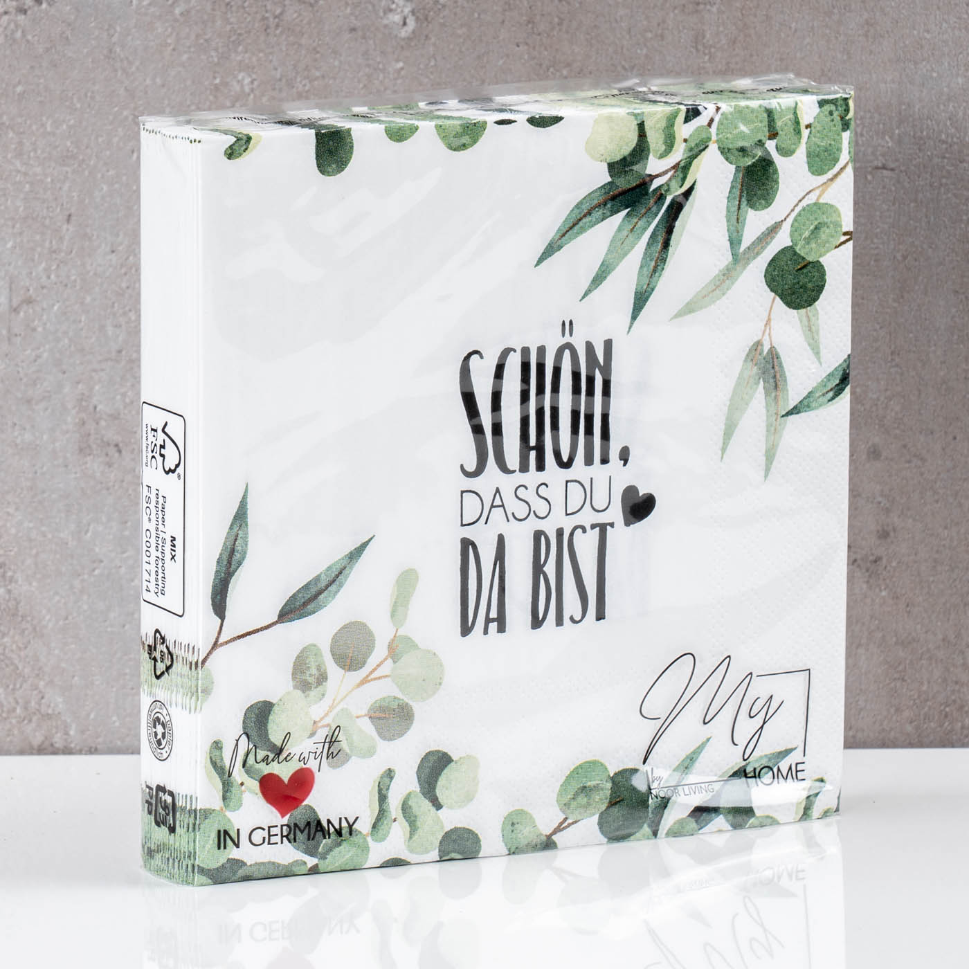 3er Set Servietten je 20 Stück Lieblingsgäste 33x33cm FSC 3-lagig Tischdeko