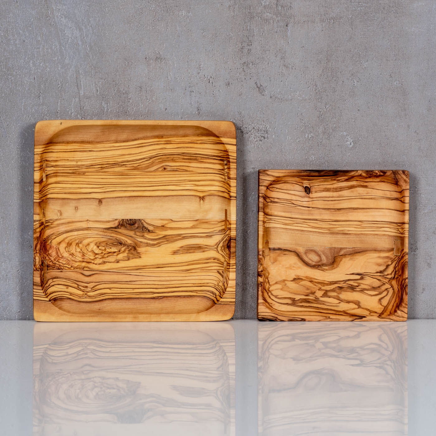Holzschale Olivenholz ca. 20x20cm Schale Holz Dekoschale Natur Unikat Tischdeko