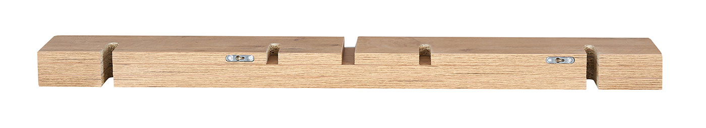 Regal BxH 98x48cm Holz Steckregal Wildeiche Wandregal Bücherregal Ablage Deko