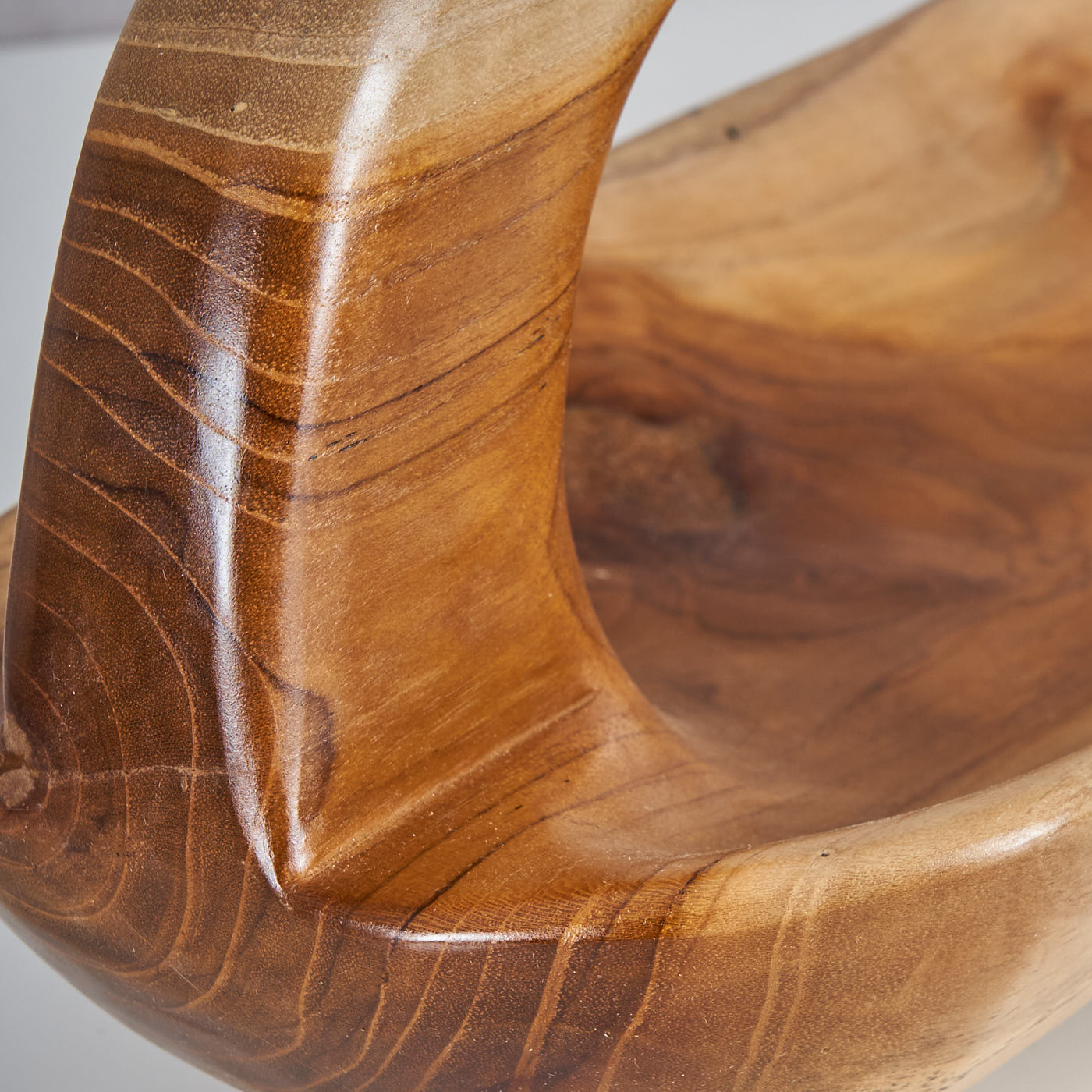 Schale ca. 60x20cm Teakholz mit Griff Holzschale Dekoschale Natur Unikat