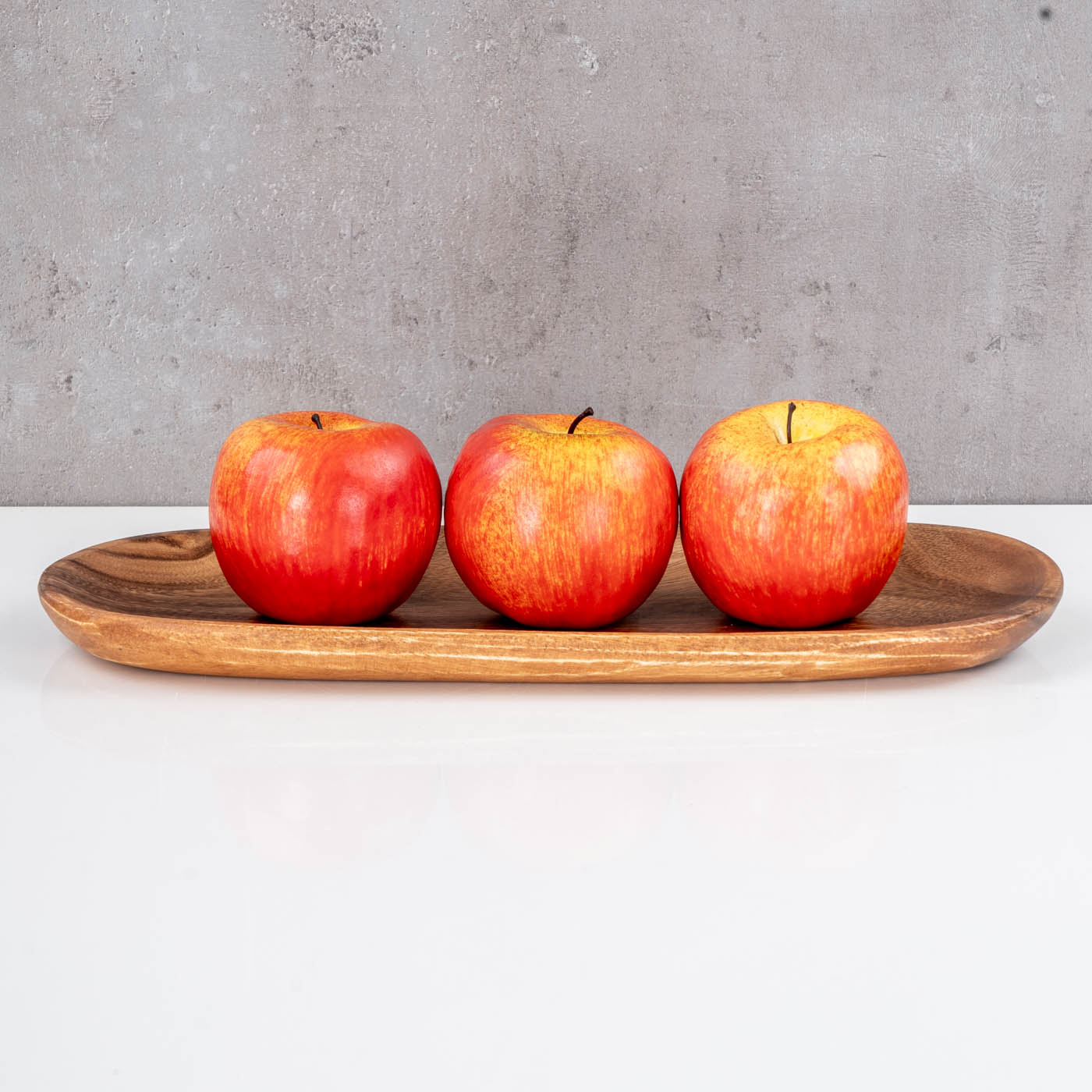 Holztablett Akazie 35x15cm Rechteckig Schale Obstschale Tablett Oval Holz Unikat