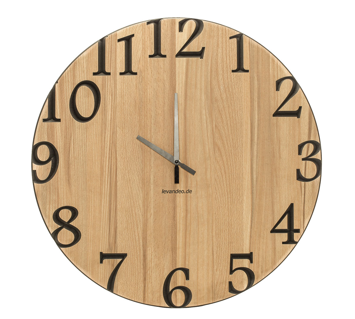Wand-Uhr Holz 60cm Kernbuche Deutsche Herstellung klassisch Marke