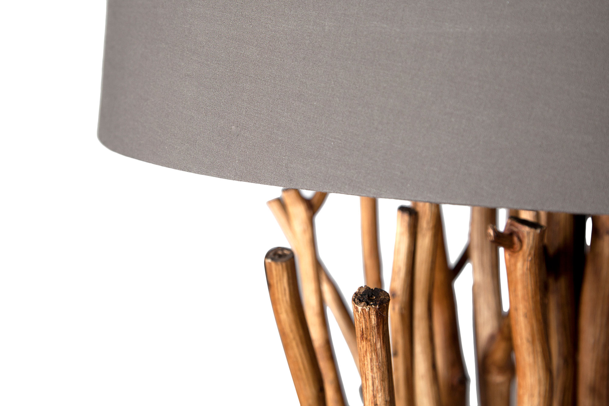 Lampe Stehlampe 175cm Holz Natur Grau Braun Holzlampe Unikat Treibholz Leuchte