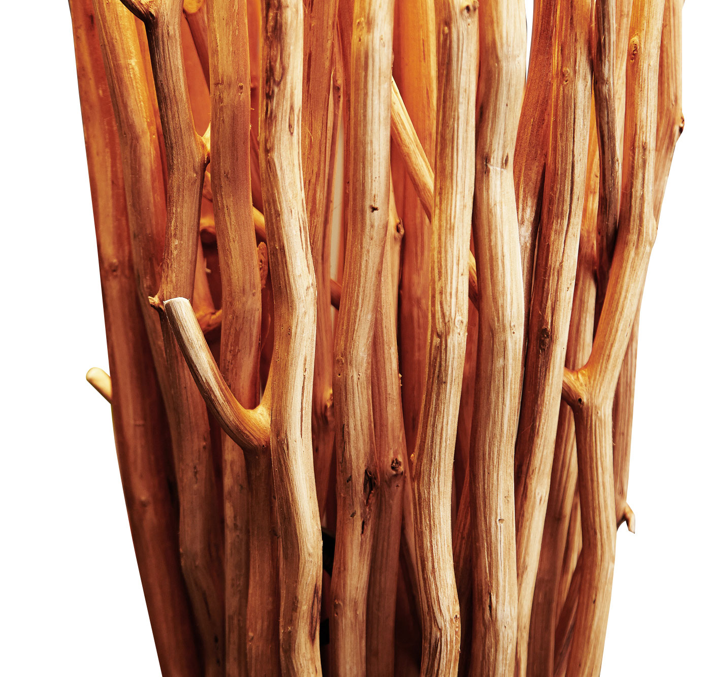 Lampe Stehlampe 175cm Holz Natur Beige Holzlampe Unikat Treibholz Leuchte
