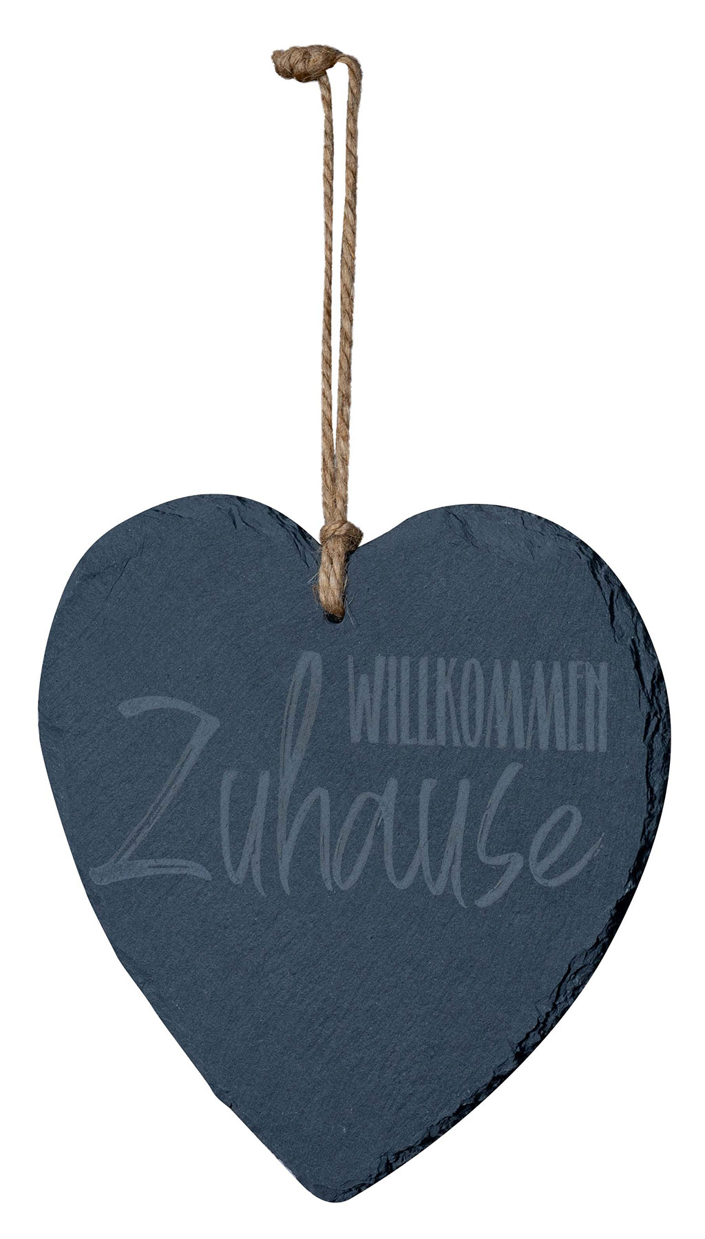 4er Set Schiefertafel Herz 20x20cm Sprüche Schieferplatte Memotafel Dekohänger