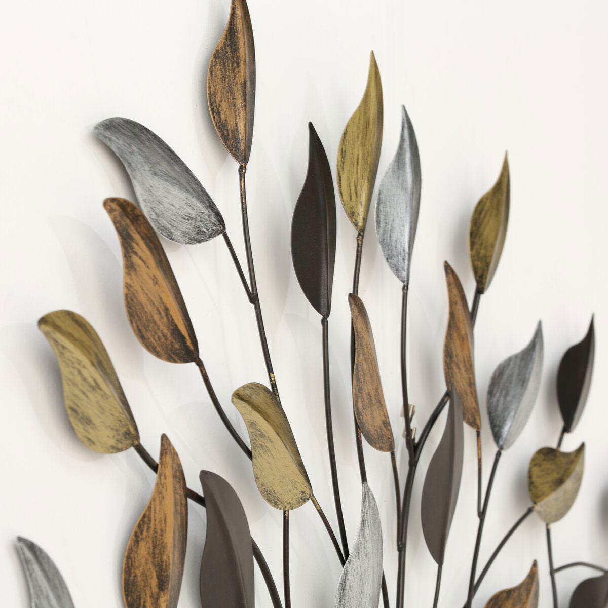 XXL Wandobjekt Eisen Baum-Design 91x103cm Metalldeko Modern Vintage Wandbild