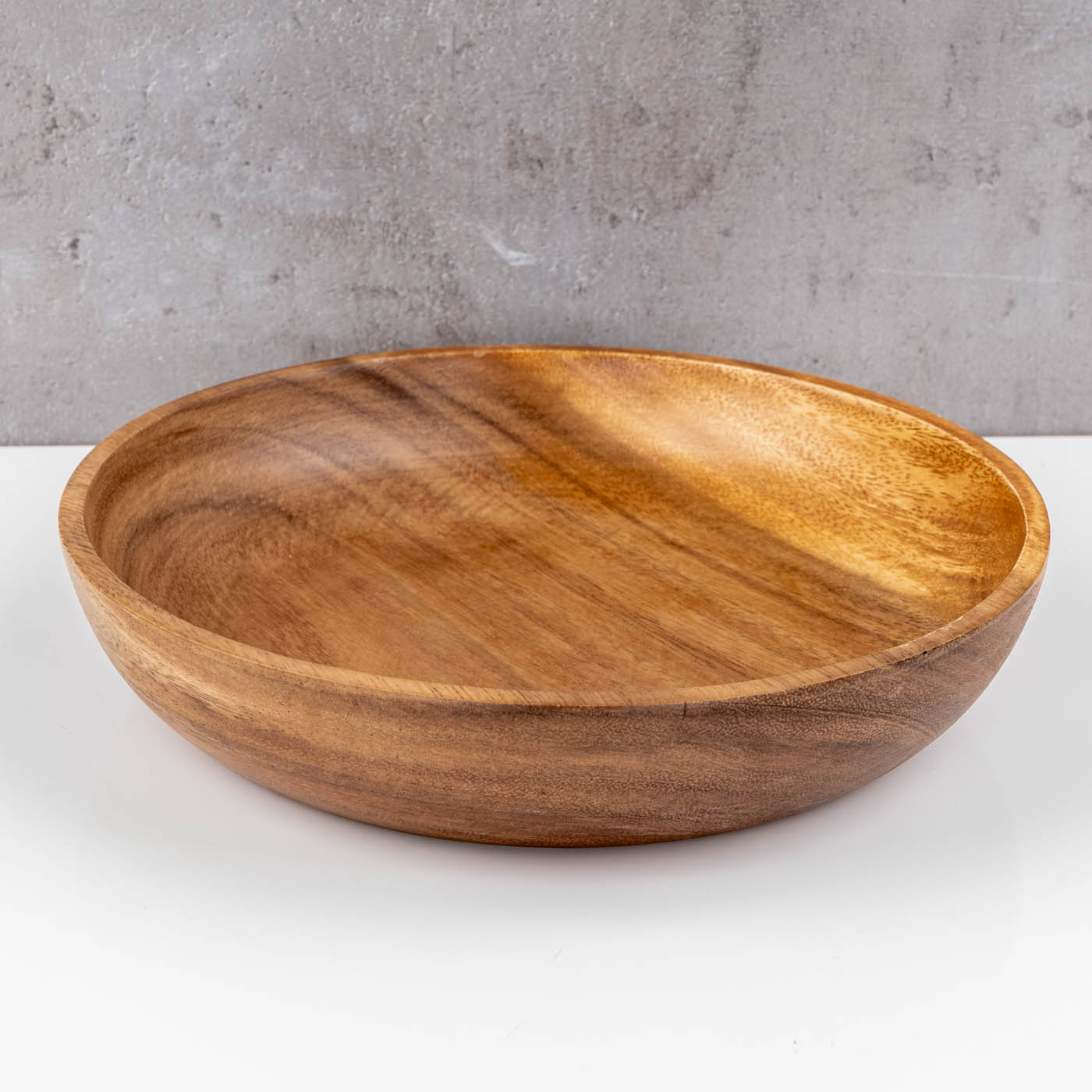 Teller 24cm Rund Akazienholz Suppenteller Obstschale Salatschüssel Holzschale