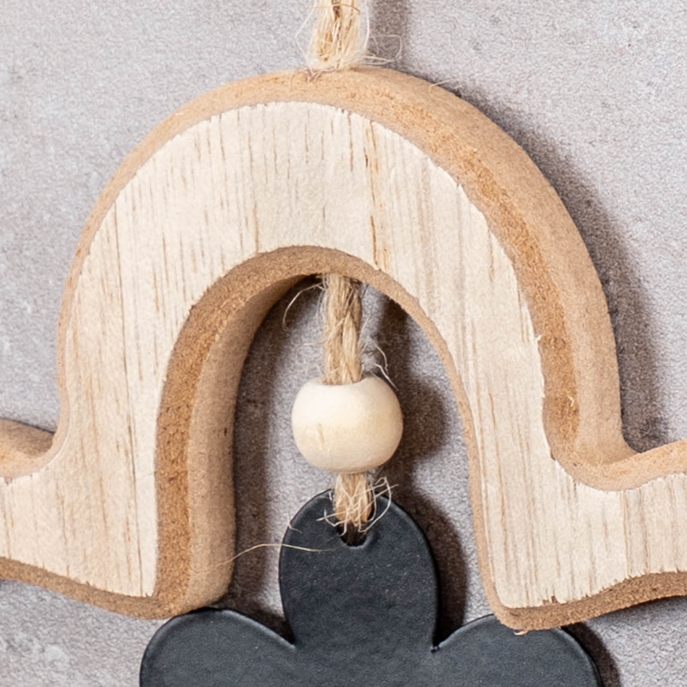 4er Set Deko Anhänger Schmetterling Blume MDF Holz Natur Hängedeko Frühling Deko