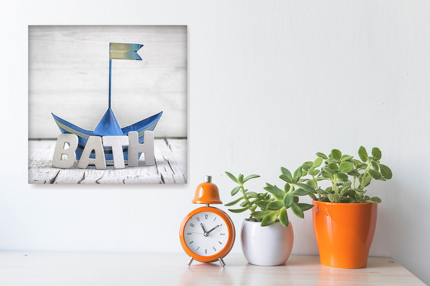 Glasbild 4er Set je 30x30cm Wandbild Glas Bad Deko Maritim Sea Wanddeko Wellness