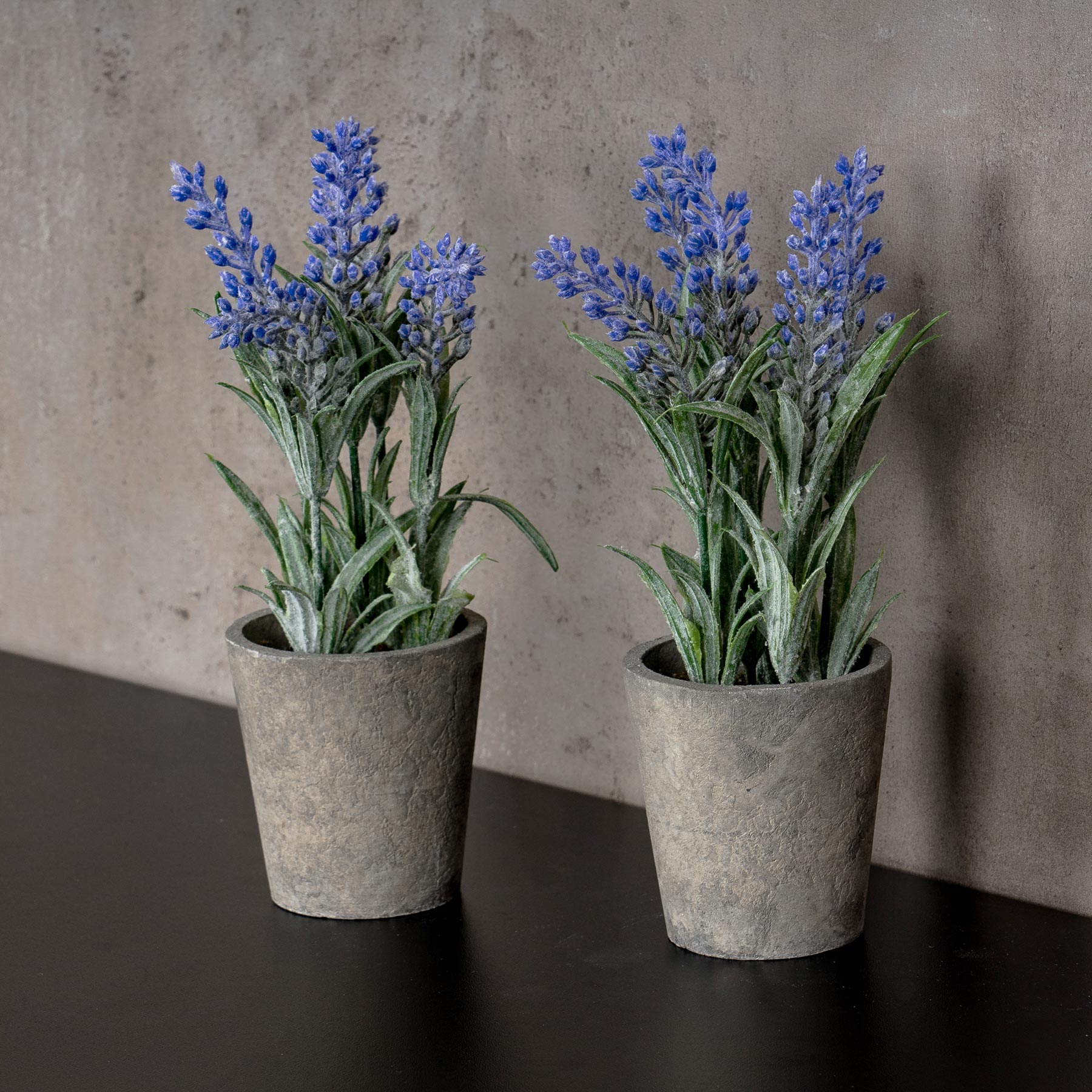 2er Set Kunstblumen Lavendel Je H34cm Zimmerpflanze Violett Deko Tischdeko
