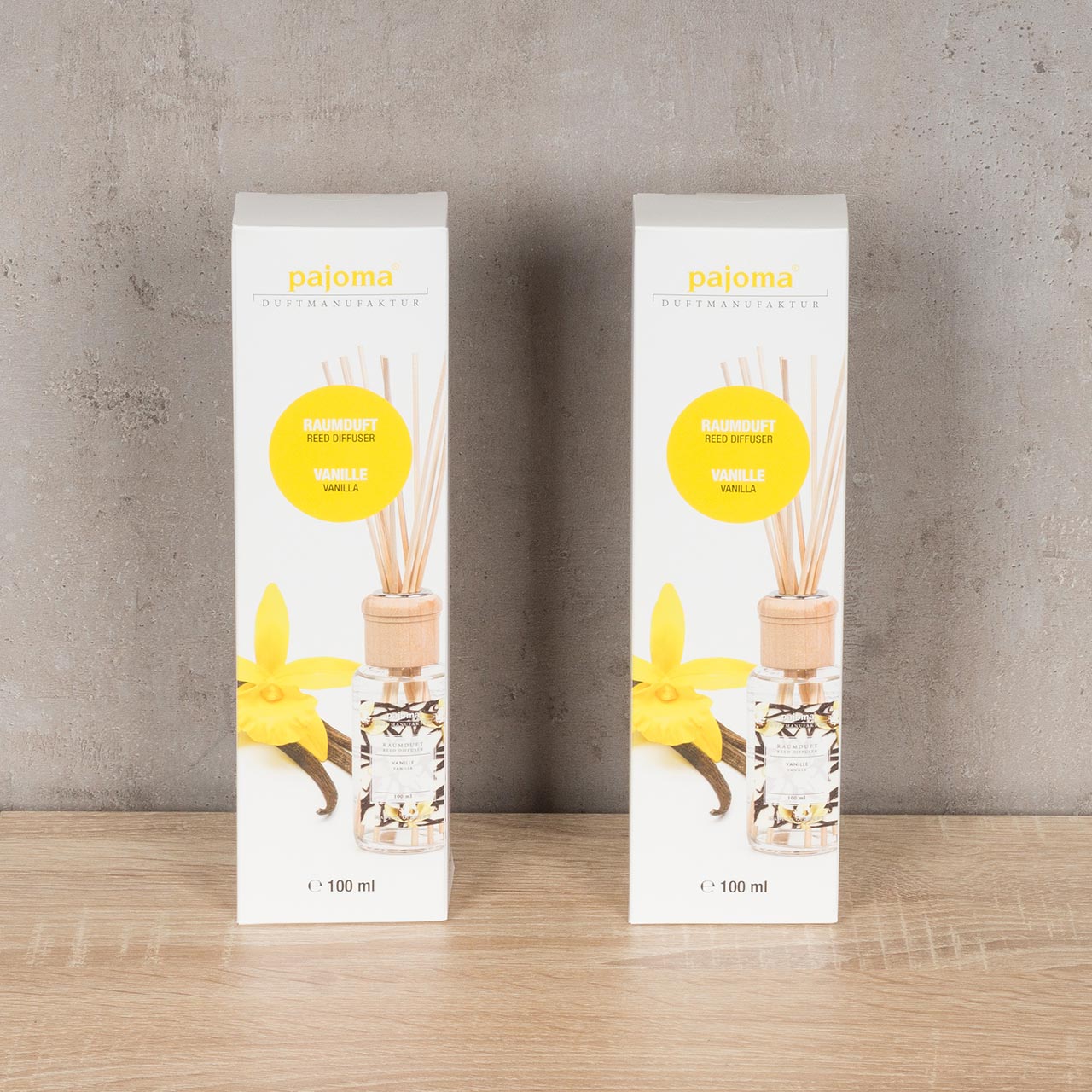 2er Set Raumduft 100ml Vanille Lufterfrischer Stäbchen Duft