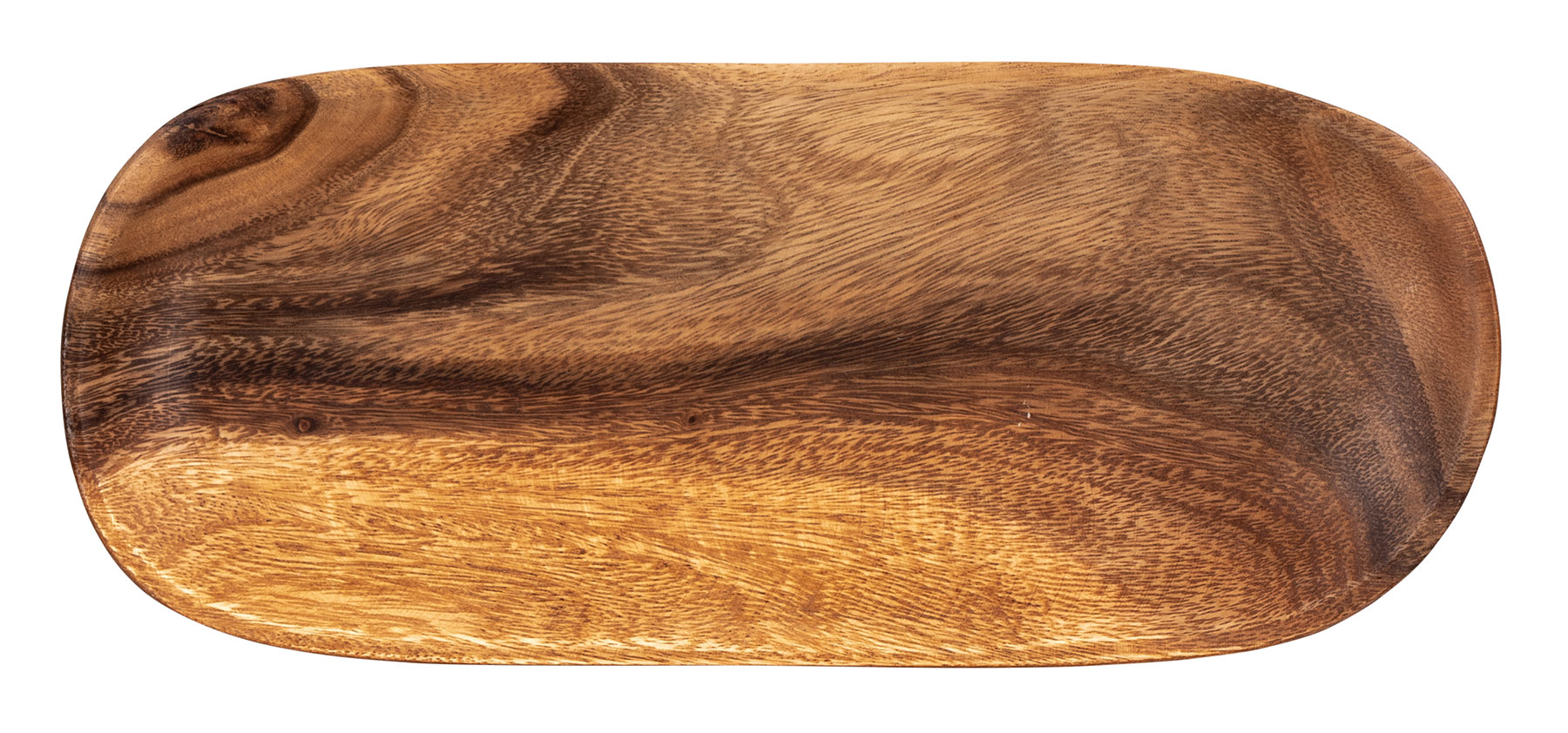 Holztablett Akazie 35x15cm Rechteckig Schale Obstschale Tablett Oval Holz Unikat
