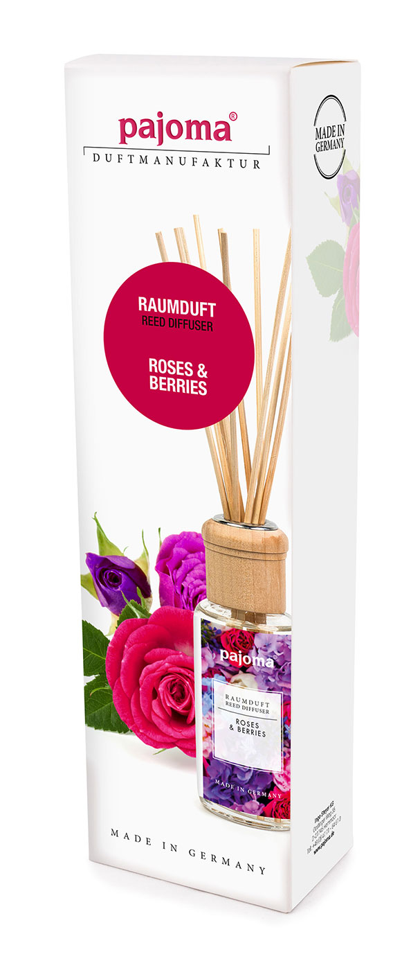 Raumduft 100ml Roses Berries Lufterfrischer Duftstäbchen Raumerfrischer Geschenk