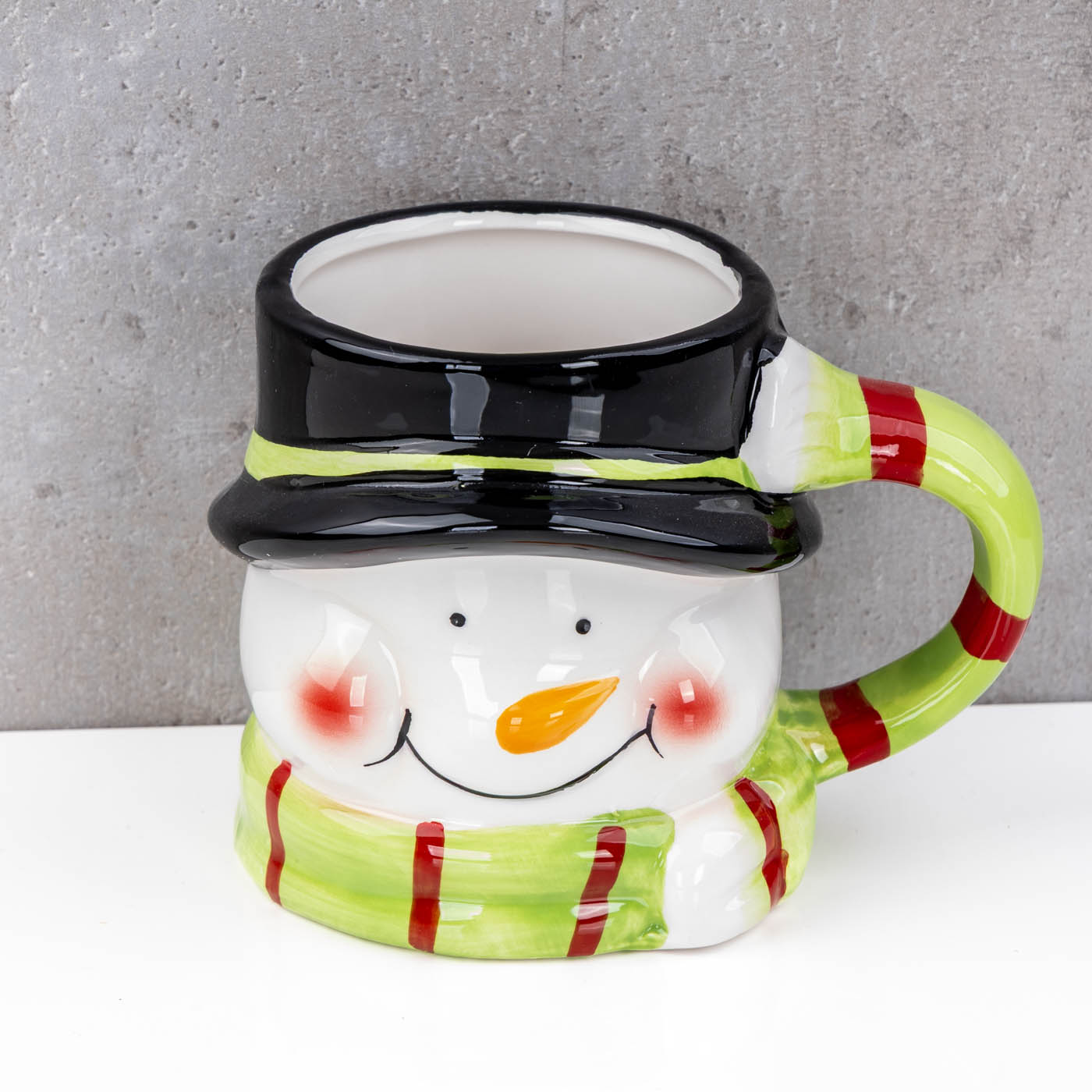 Tasse Schneemann 350ml 3D Design Keramik Kaffeetasse Becher Weihnachten