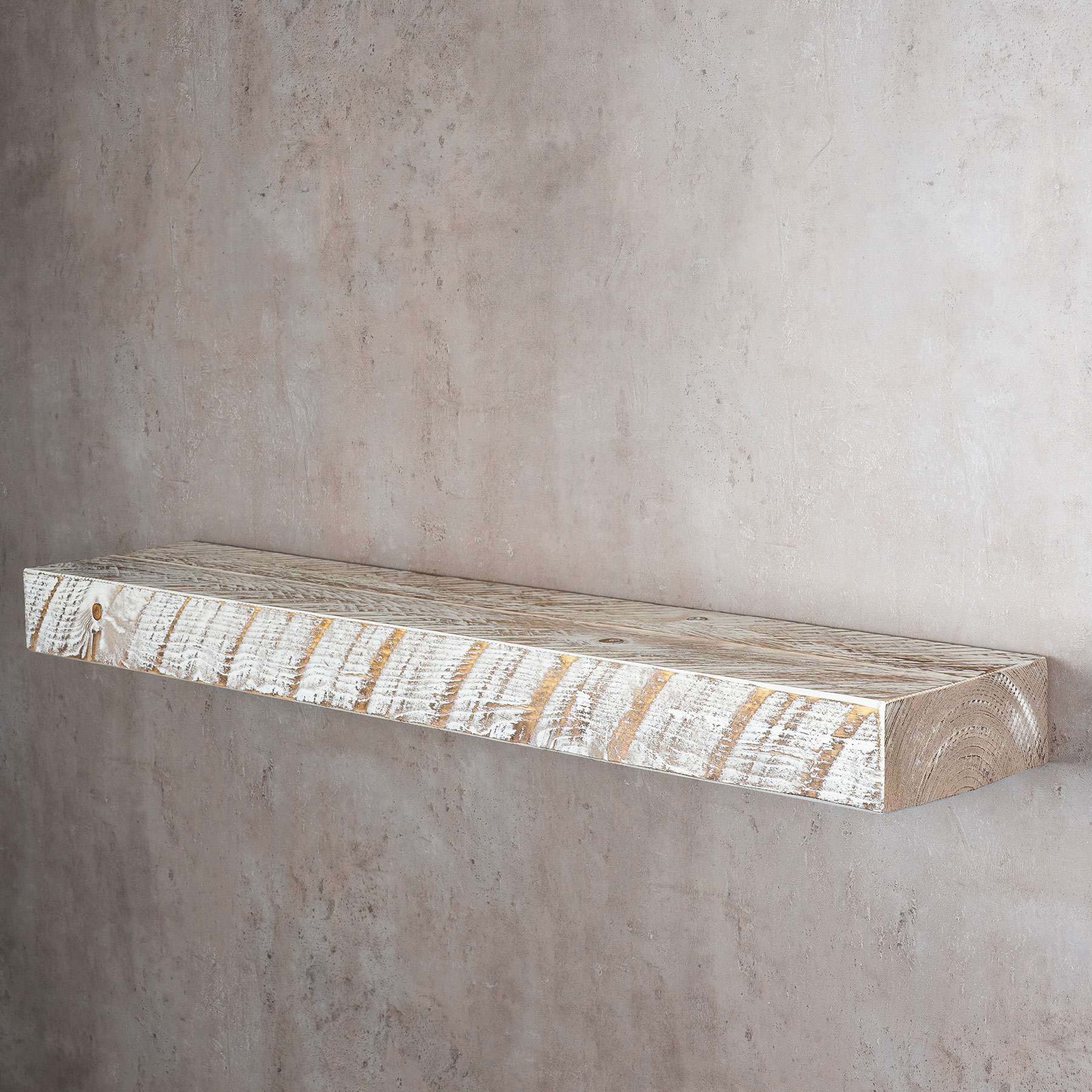 levandeo Wandregal Holz Massiv 100x20cm Shabby Chic Wandboard Regal Vintage Bord