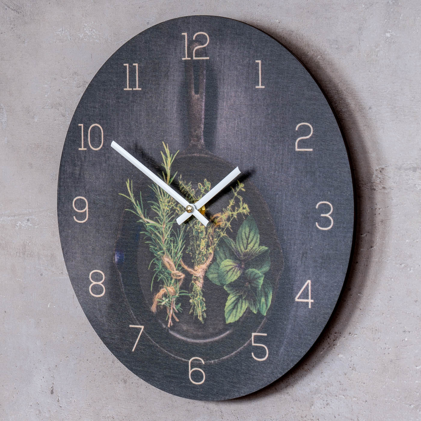 Tulup Geschenk Glasuhr Wanduhr Küchenuhr Echt-Glas 30x60 Weihnacht Kaffe Rot EBa