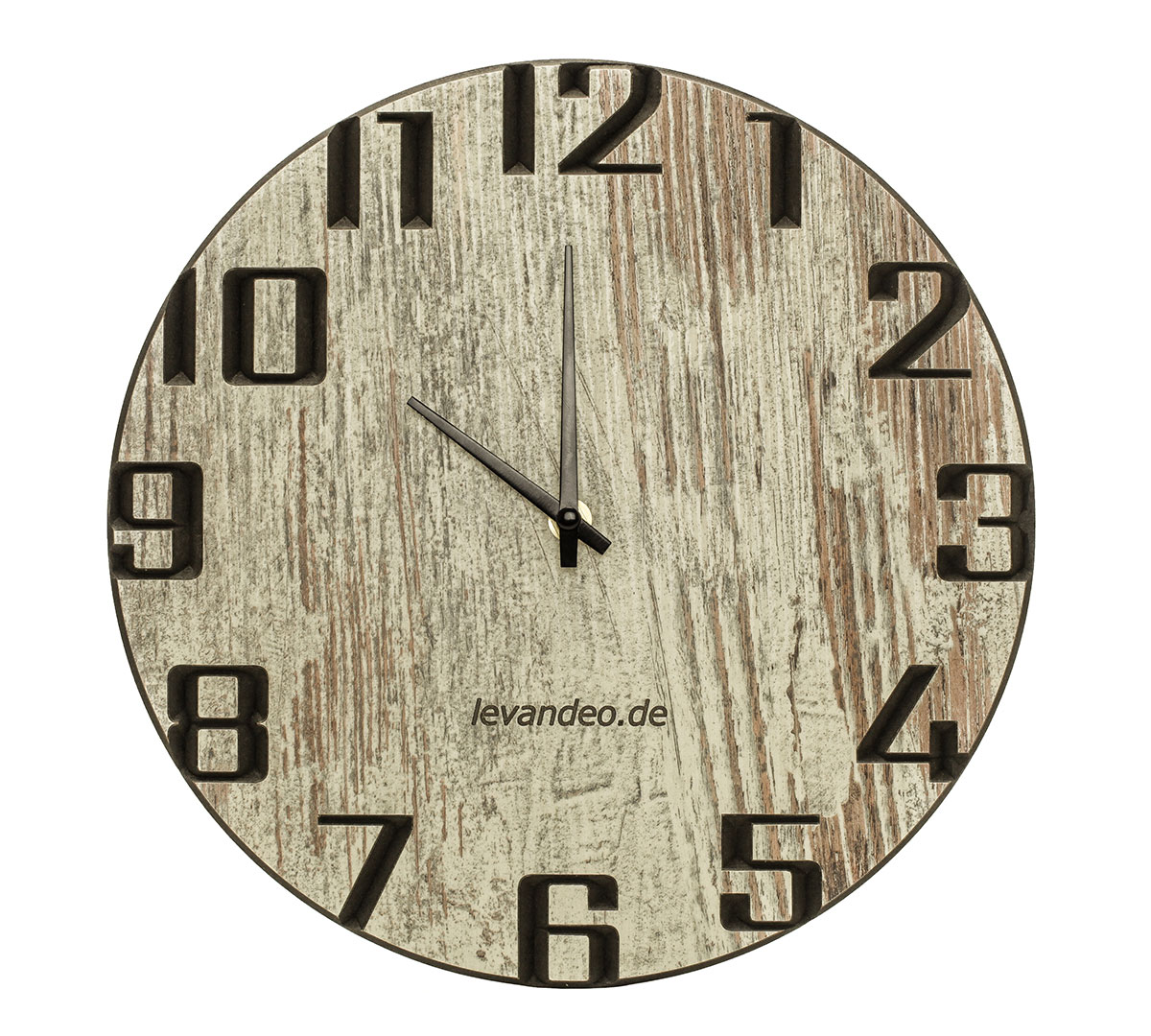 Wand-Uhr Holz 30cm Shabby Chic Deutsche Herstellung modern Marke