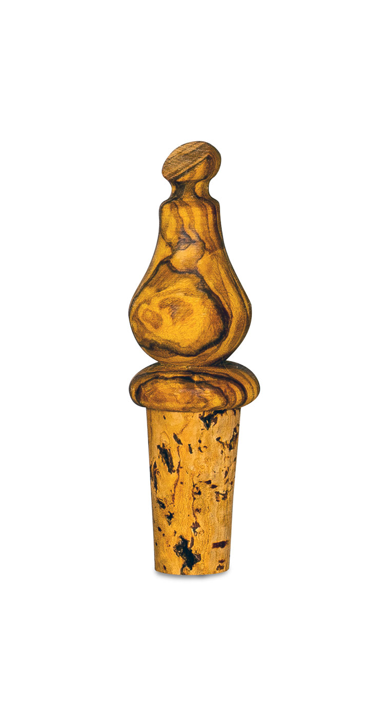 Korken Weinkorken Holz Olivenholz ca. 9cm Flaschenkorken Holzdeko Geschenkidee