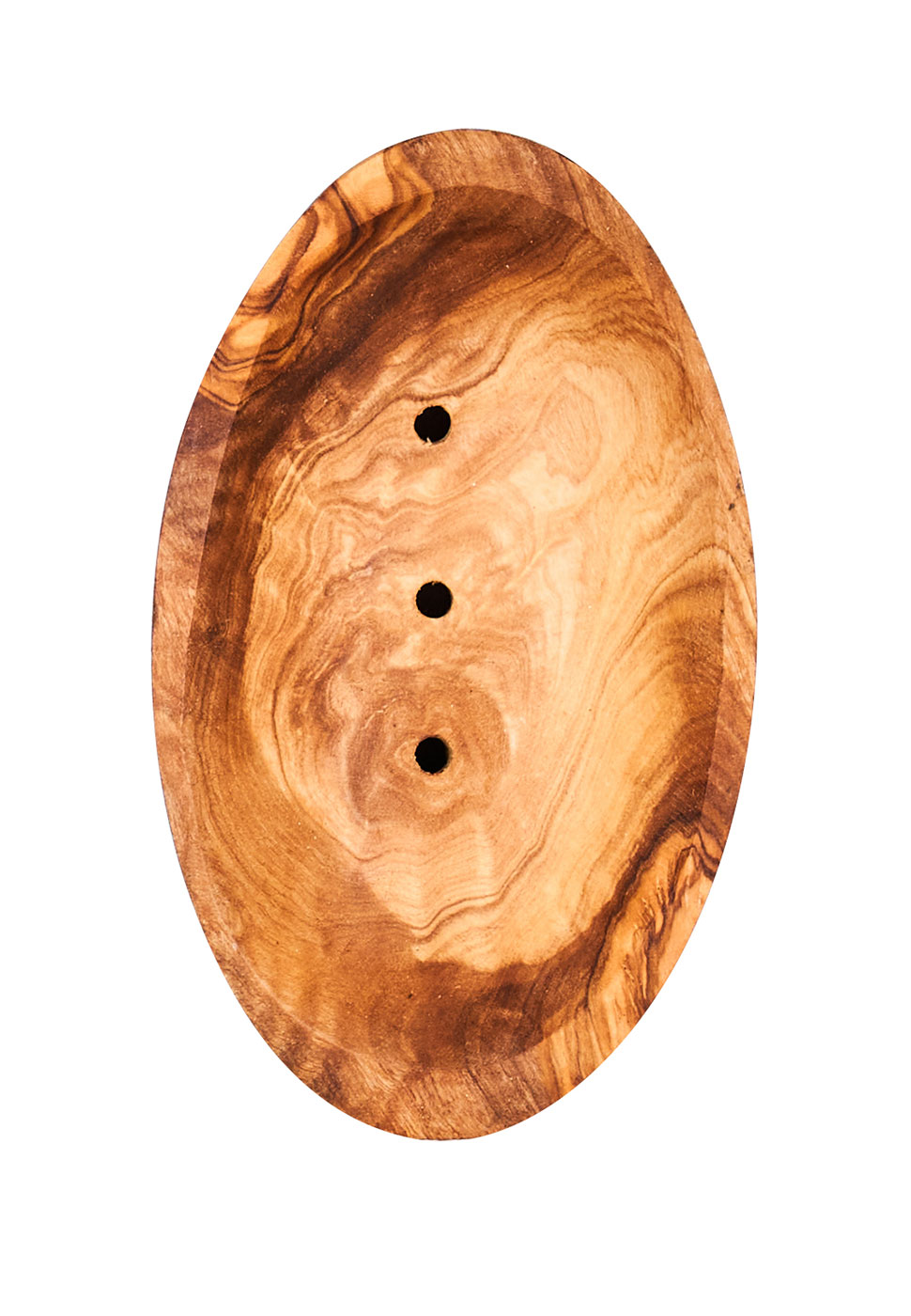 Olivenholz-Seifenschale ca.12x7cm oval Seifenhalter Badzubehör Holz Natur Unikat