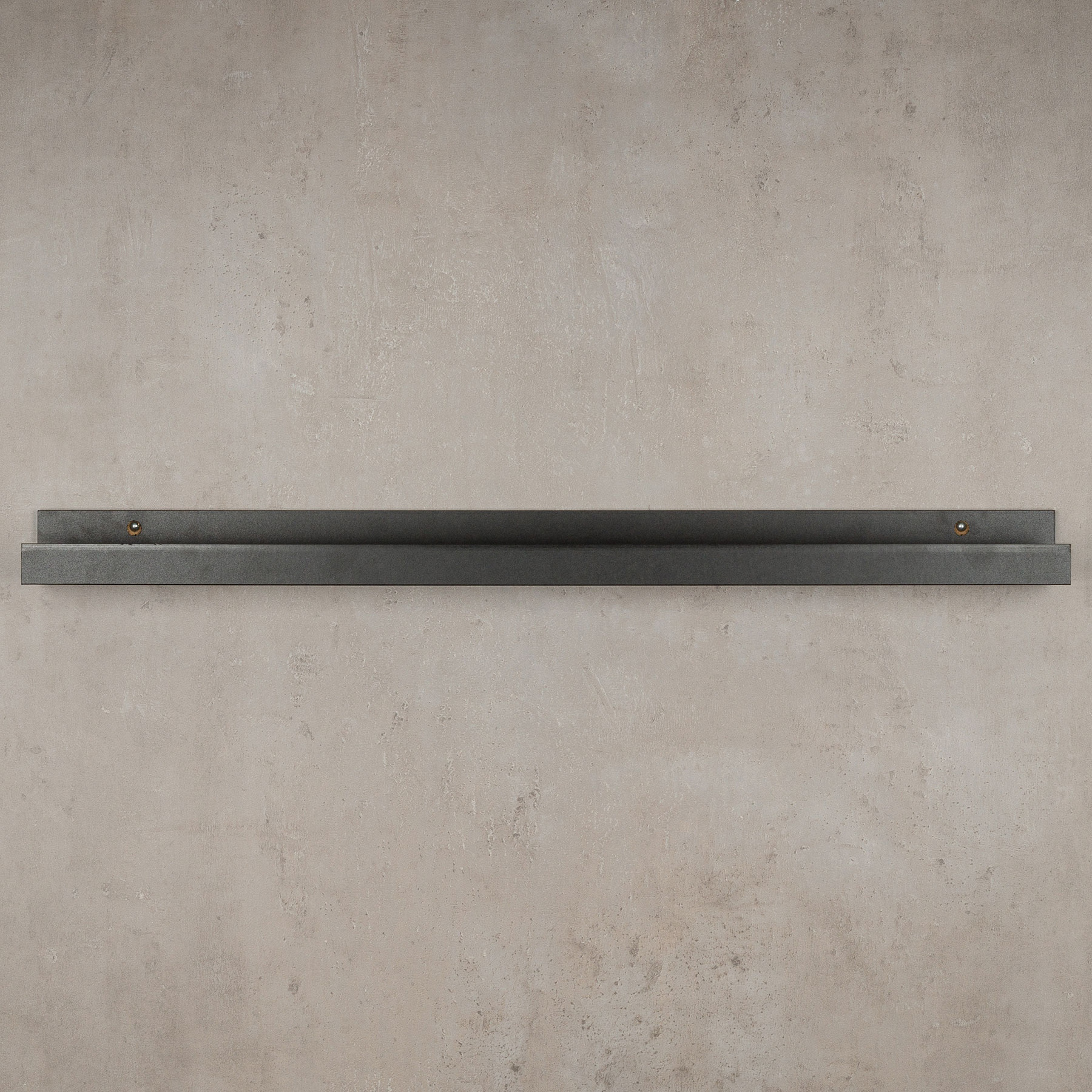 Bilderleiste Schwarz 70cm lang MDF Holz Bilderschiene Galerieschiene Wandregal