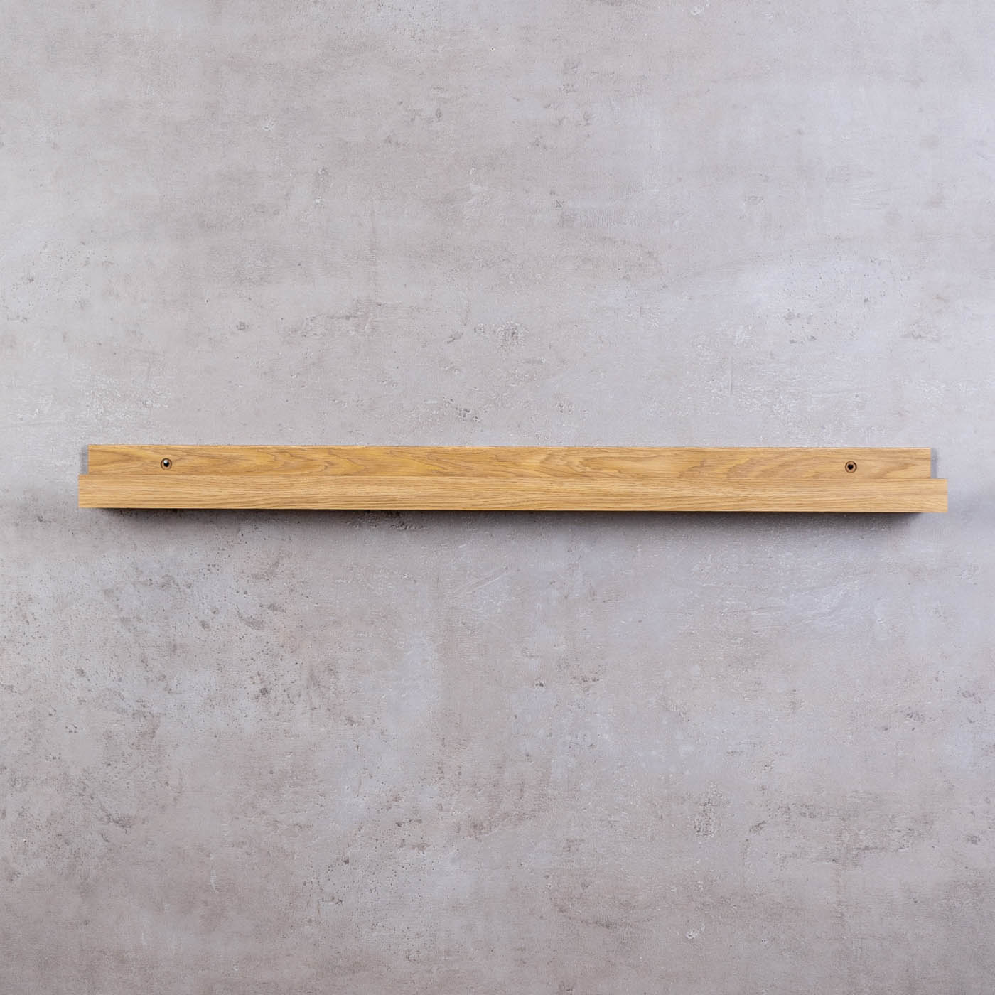Bilderleiste Eiche Braun L70cm MDF Holz Wandregal Schmal Wanddeko Hängeregal