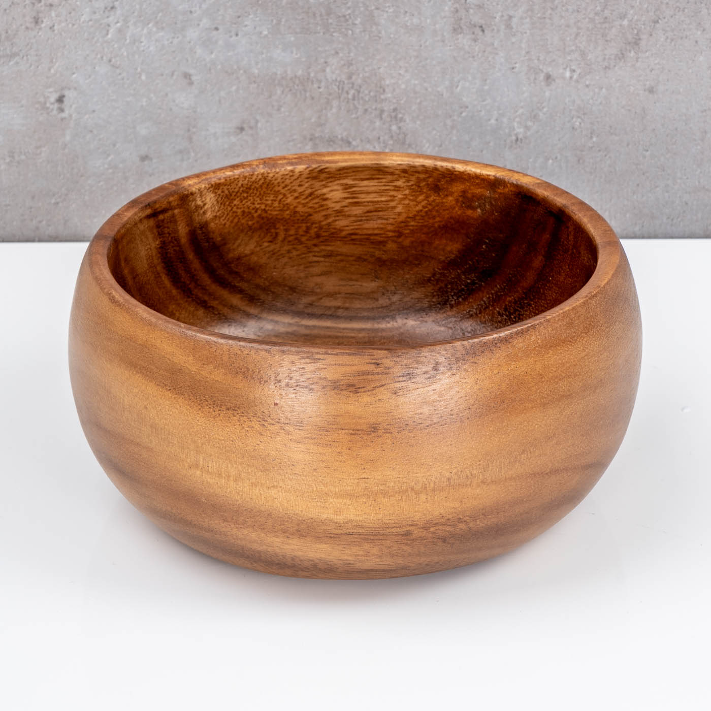 Schale Holz 15cm rund Akazienholz Tischdeko Natur Braun Schüssel Bowl Dekoschale