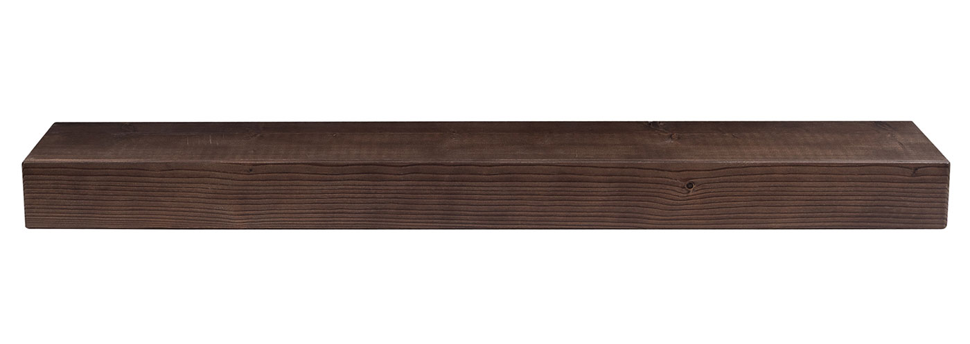 levandeo Wandregal Holz Massiv 100x20cm Nussbaum Farbig Wandboard Regal Vintage