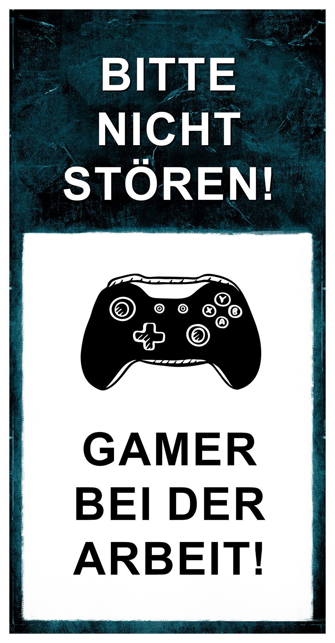 Wandbild 20x40cm Gamer Spruch Wandschild Zockerzimmer Wanddeko Bild Schild