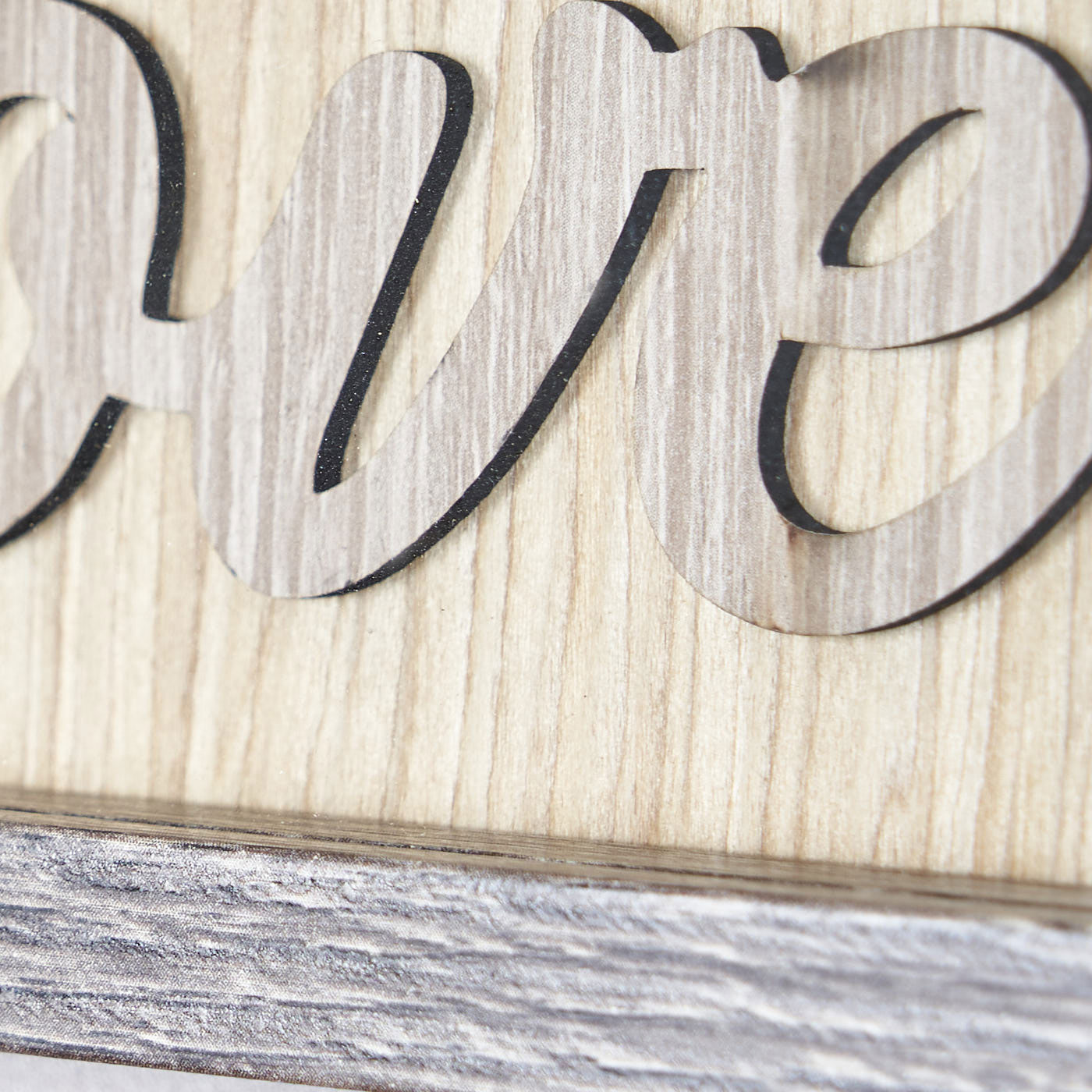 Bilderrahmen 22x26cm Haus MDF-Holz Braun Fotorahmen Bild 10x15cm Love Herz Deko